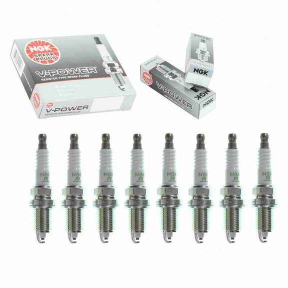 8 pc NGK V-Power Spark Plugs compatible with Jeep Commander 4.7L V8 2006-2007
