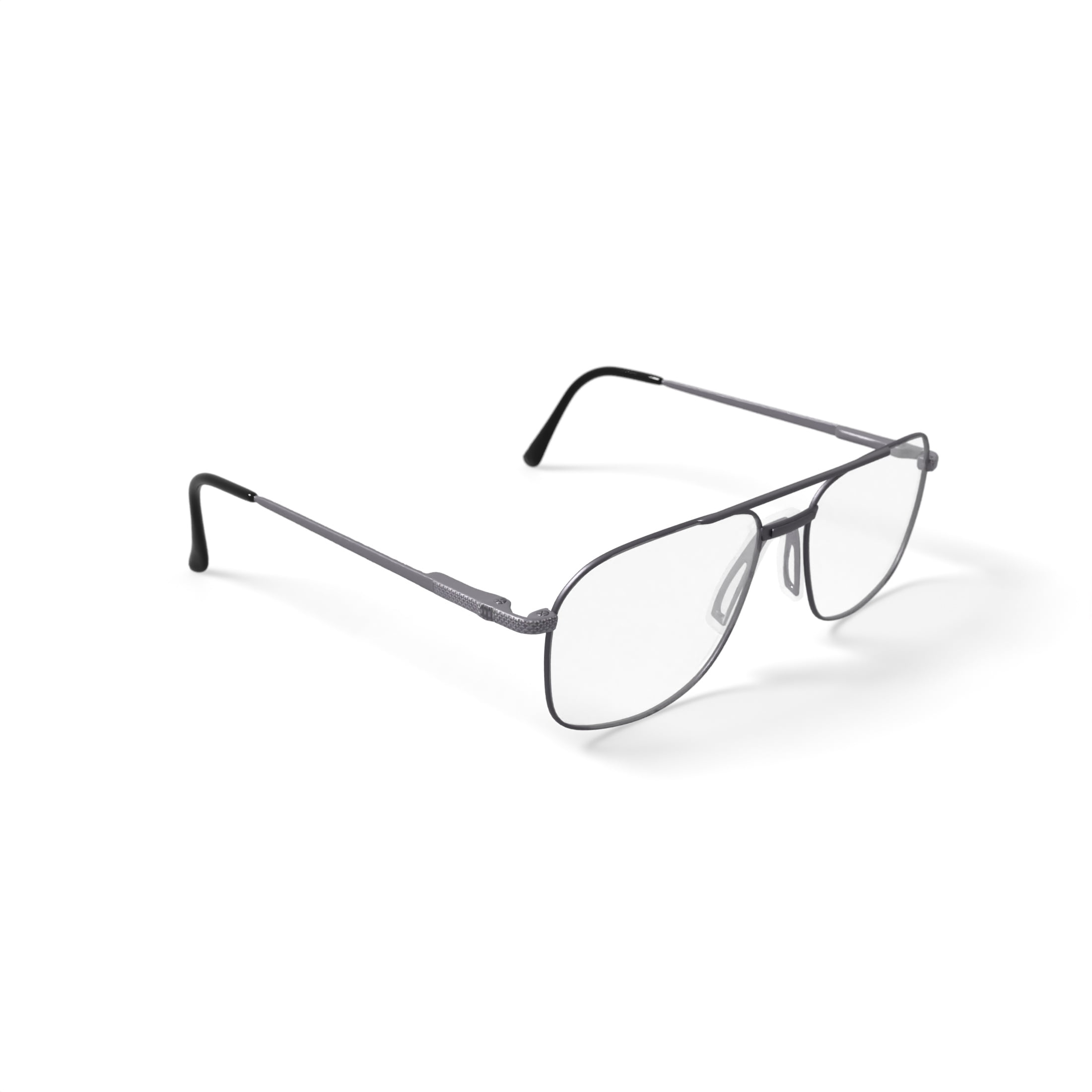 Stetson Men's ST178 Square Prescription Eyeglasses with Case, Gunmetal