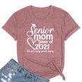 thumbnail image 4 of Gibobby Casual Playera de Manga Corta para Mujer Camiseta informal suelta con cuello redondo y manga corta con estampado letras para mujer(Rosa,XL), 4 of 4