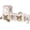 4 Houses with Feeder, variant on Small Animal Habitat Wooden Castle With 3 Houses Indoor Multi-Level Climbing Tower