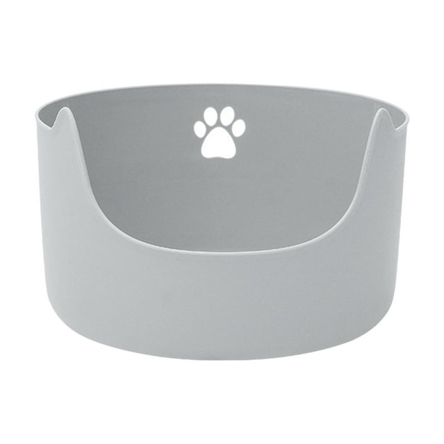 Cat Litter Box Open Top Pet Litter Tray Deep Loo Kitty Litter Pan Portable Large XL