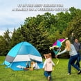 thumbnail image 3 of Runbaixing Pop Up 78.74" x 64.96" Beach Tent, Blue, 3 of 9
