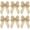 Beige, variant on 6 Pcs Christmas Burlap Bows Knot Ribbon Bows Natural Rustic Burlap Wreath Decorative Bowknot Ornament for Christmas Decorate Tree Festival Holiday Party Supplies