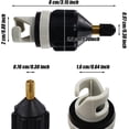thumbnail image 3 of Inflatable Boat SUP Pump Adaptor Air Pump Converter, Multifunction Valve Adaptor, Air Valve Adapter Pumping Connector for Inflatable Rowing Boat, Stand Up Paddle Board, Inflatable Bed, Etc, 3 of 7