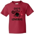 thumbnail image 3 of Inktastic Valentine's Day Gigi's Lovebug Youth T-Shirt, 3 of 5