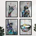 thumbnail image 2 of Cool Graffiti Room Canvas Decor - Unframed 8x10 Set of 4, Indie Hippie Trippy Grunge Posters for Room Aesthetic, Edgy Hypebeast Street Pop Art Wall Decor, Prints Picture for Teens Bedroom Room Gifts, 2 of 4