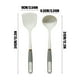 thumbnail image 3 of Fiudx Decoración del hogar Espátula de sílice Cucharón para sopa Anillo chapado en oro Ollas y sartenes antiadherentes Espátula de sílice especial Utensilios de cocina de sílice de grado alimenticio, 3 of 6