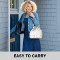 thumbnail image 6 of Pioneer Flower Floral Print Pattern Drawstring Lunch Bag Women - Drawstring Lunch Bag Insulated for Work Office - Stain-Resistant Large Lunchbags for Women with Multi-Pockets, 6 of 6