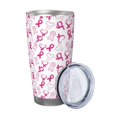 thumbnail image 2 of Rateoe Breast Cancer Awareness4 Printed Car Guy Gifts for Men Women Tumbler - 20oz/590ml Double Wall Vacuum Insulated Stainless Steel Travel Tumbler Cups with Lid & Straw-Straw Three-piece Set, 2 of 8