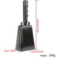 thumbnail image 4 of Orff Musical Instrument Cowbell With Handle Metal Handbell Hand Drum Accompaniment Instrument For Live Rhythm Events, 4 of 5