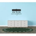 thumbnail image 1 of Living Room Art You & Me Now & Forever Inspirational Love Fife Quote 15x30, 1 of 1