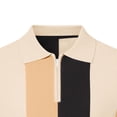 thumbnail image 3 of VgaVtl Summer Men's Polo Shirt Big and Tall Short Sleeve Mens Tops Zipper Collared Leisure Color Block Outdoor, 3 of 4