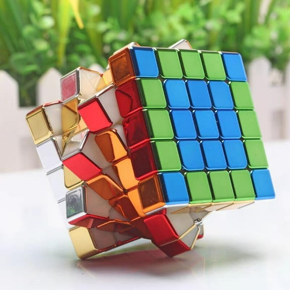 Legend 5x5 Metallic Speed Cube Magic Puzzle