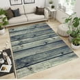 thumbnail image 2 of Vintage Old Wood Plank Texture Area Rug, Wooden Barn Door Indoor Rug, Easy to Clean Noise Reduction Soft Non-Shedding with Non-Slip Rugs for Living Room Bedroom Entrance 5x8ft, 2 of 7