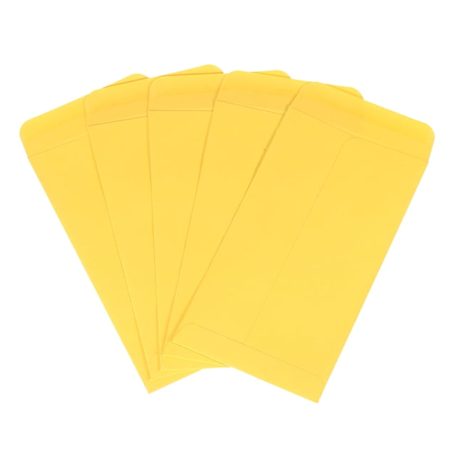 50 Piezas de Sobres de Invitación, Sobres de Tarjeta de 3.5 x 6.5 Pulgadas para Tarjetas de Felicitación, Invitaciones de Boda, (Dorado Oscuro)