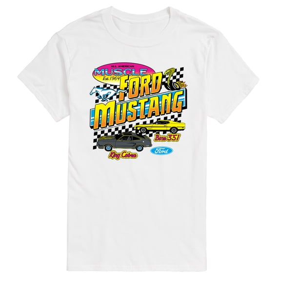 Ford - Ford Mustang 1978 King Cobra 1971 Boss 351 - Men's Short Sleeve Graphic T-Shirt