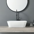 thumbnail image 2 of Bothwa Home Modern Bathroom Vessel Sink – Stylish Above-Counter White Porcelain Sink, Durable Ceramic, Easy Top-Mount Installation, 2 of 12