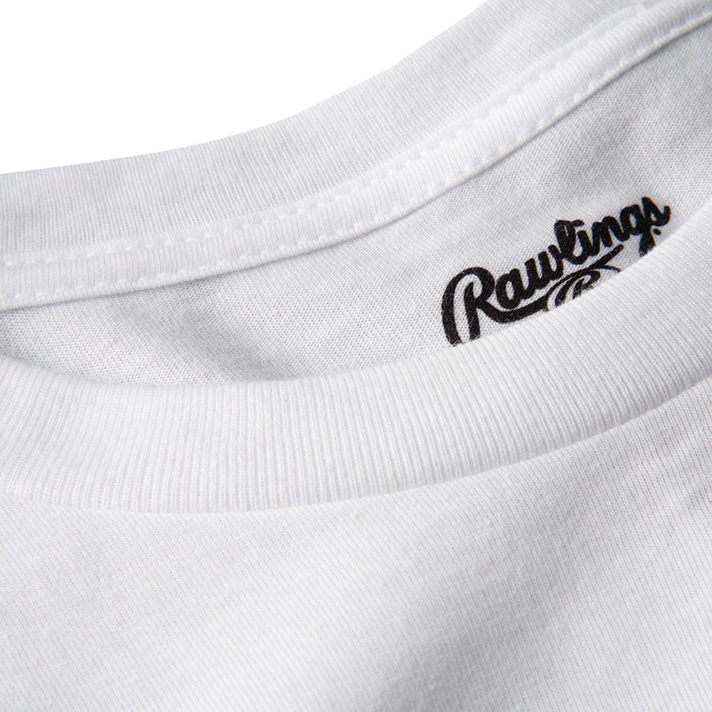 Rawlings Men's Oval USA Baseball T-Shirt White S