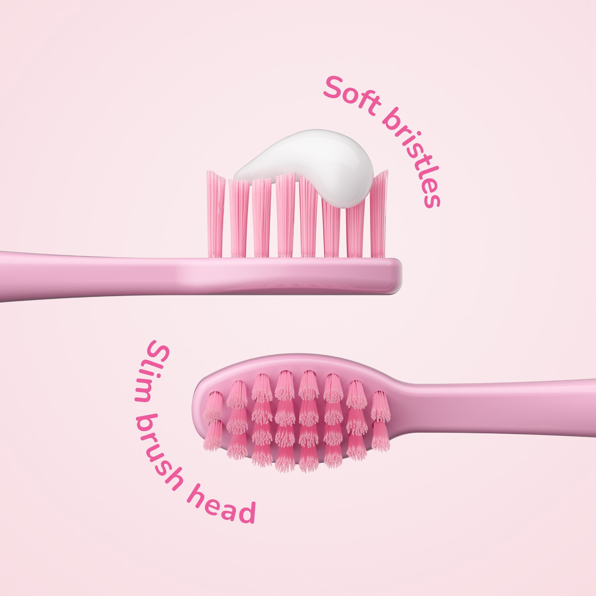 Ordo - Kids Battery Toothbrush Heads - Squishmallows Auggie - Pink - 2 Pack