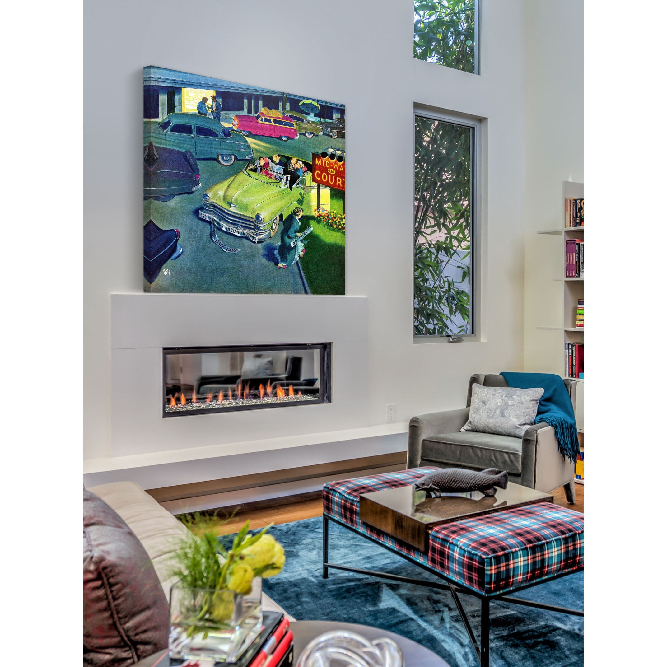 Marmont Hill "Mid-Way Court" Painting Print on Canvas