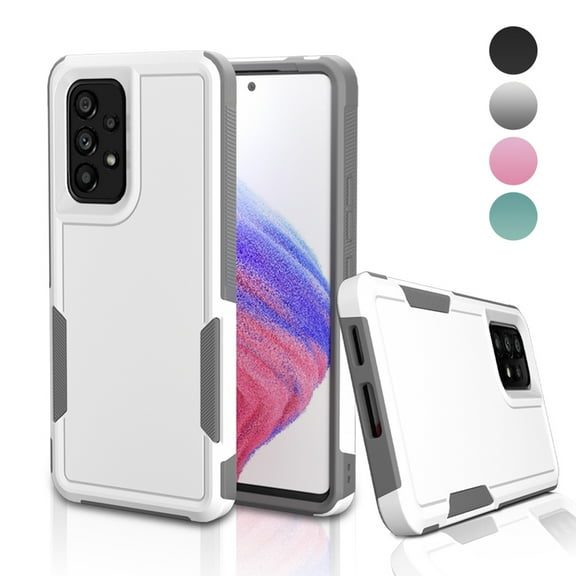 AggXpf for Samsung Galaxy A53 5G Case, Dual Layer Protective Heavy Duty Cell Phone Cover, Galaxy A53 5G Protective Cover, Shockproof Rugged Phone Case, Gray