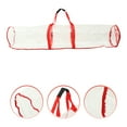 landege Christmas Gift Wrapping Paper Storage Organizer Bag Clear