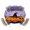 Purple, variant on Round Fitted Tablecloths with Elastic Edge Halloween Pumpkin Ghost Face Witch Hat Crow Waterproof Wipeable Table Cover for Kitchen Dining Party Decor Spiders- Web Purple Mist Table Clothes,45" - 54"