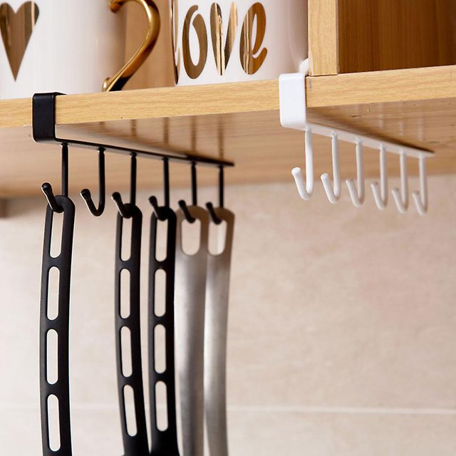 Capacidad de carga resistente y multifuncional, estante de almacenamiento perforado Tapa libre Estante de papel Colgador de hierro para cocina-1 pieza ZefeiWu 8390614053366