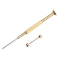 thumbnail image 3 of Uxcell 2 In 1 Watch Screw Tube Rod 22mm Stainless Steel Watch Strap Pins with 2mm Slotted Screwdriver, Rose Gold, 3 of 7