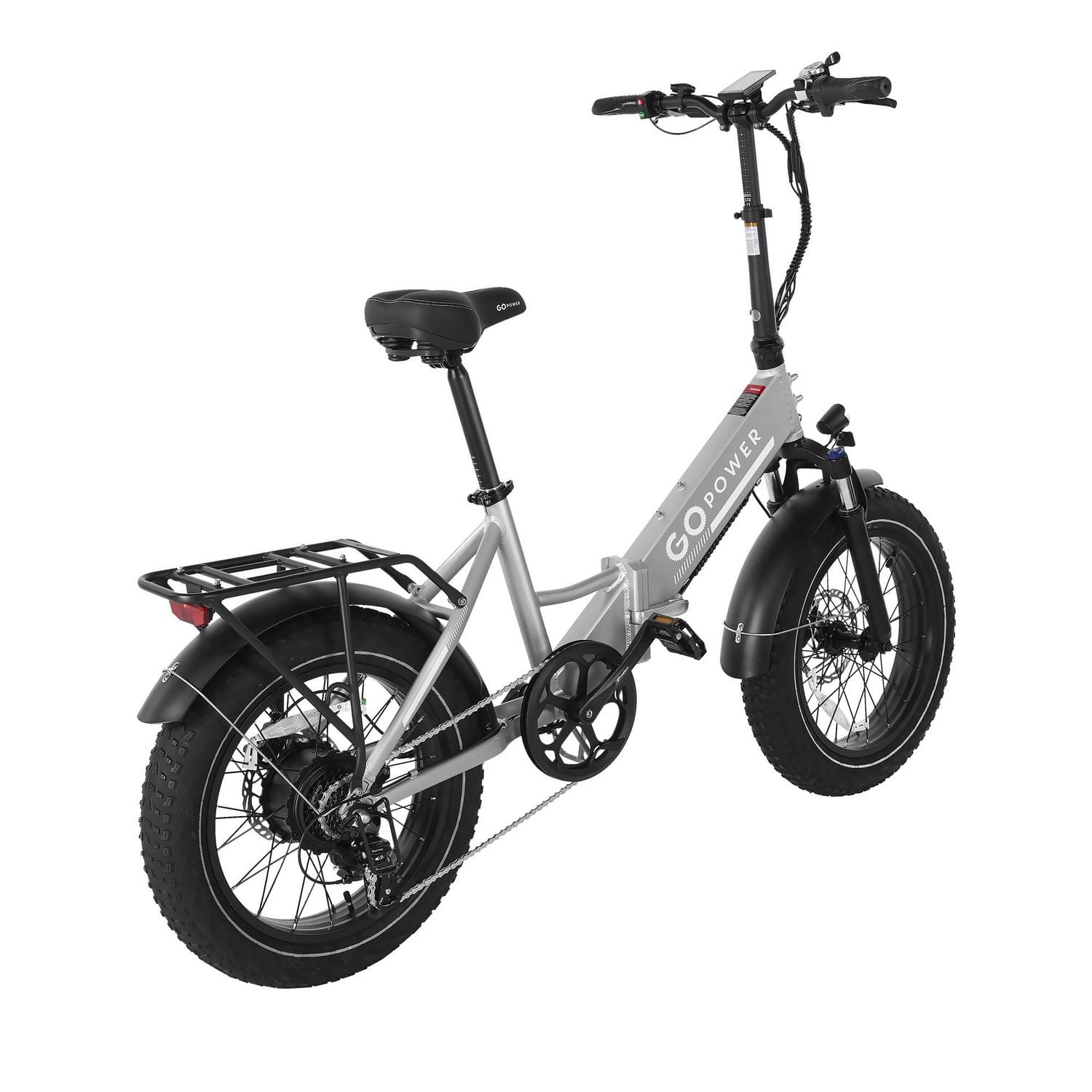 GoPowerBike GoCruiser V2 Electric Bike | Adult Folding Bike, 50 cm Fat Tires | 80+ km Range with 5 Pedal-Assist Levels | 32 km/h Top Speed | 750W Motor - Removable Battery | Class 1 and 2 eBike