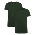 thumbnail image 1 of Bamboo basics Camiseta VELO, paquete de 2 - Camiseta interior, cuello en V, camiseta simple Verde M (Medium), 1 of 4
