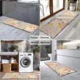 thumbnail image 2 of Pioneer Flower Floral Print Pattern Kitchen Rug Mat,Kitchen Runner Rugs Non Skid Washable,Decorative Kitchen Floor Mats for Kitchen,Sink,Laundry,17"X47", 2 of 5