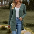 thumbnail image 5 of AELand Women's Long Sleeve Cardigan Sweater Lightweight Button Down Brushed Knit Tops with Pockets S~3XL, 5 of 6
