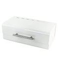 thumbnail image 1 of maytalsory White Bread Box Countertop Bread Bin Strong Bread Storage Container with Handle Bread Organizer Pastry Storage Box for Bread Home Dry Food, 1 of 8