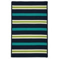 thumbnail image 1 of Painter Stripe Rug - Navy Waves 3'x5', 1 of 1