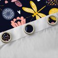 thumbnail image 4 of Homewish Rainbow Flower Dragonfly Black Out Curtains,Boho Bohemain Style Curtains Pack of 2 (42x63 Each),Black Yellow Pink Bedroom Curtains For Kids Girl，Microfiber Bedroom Decor, 4 of 6