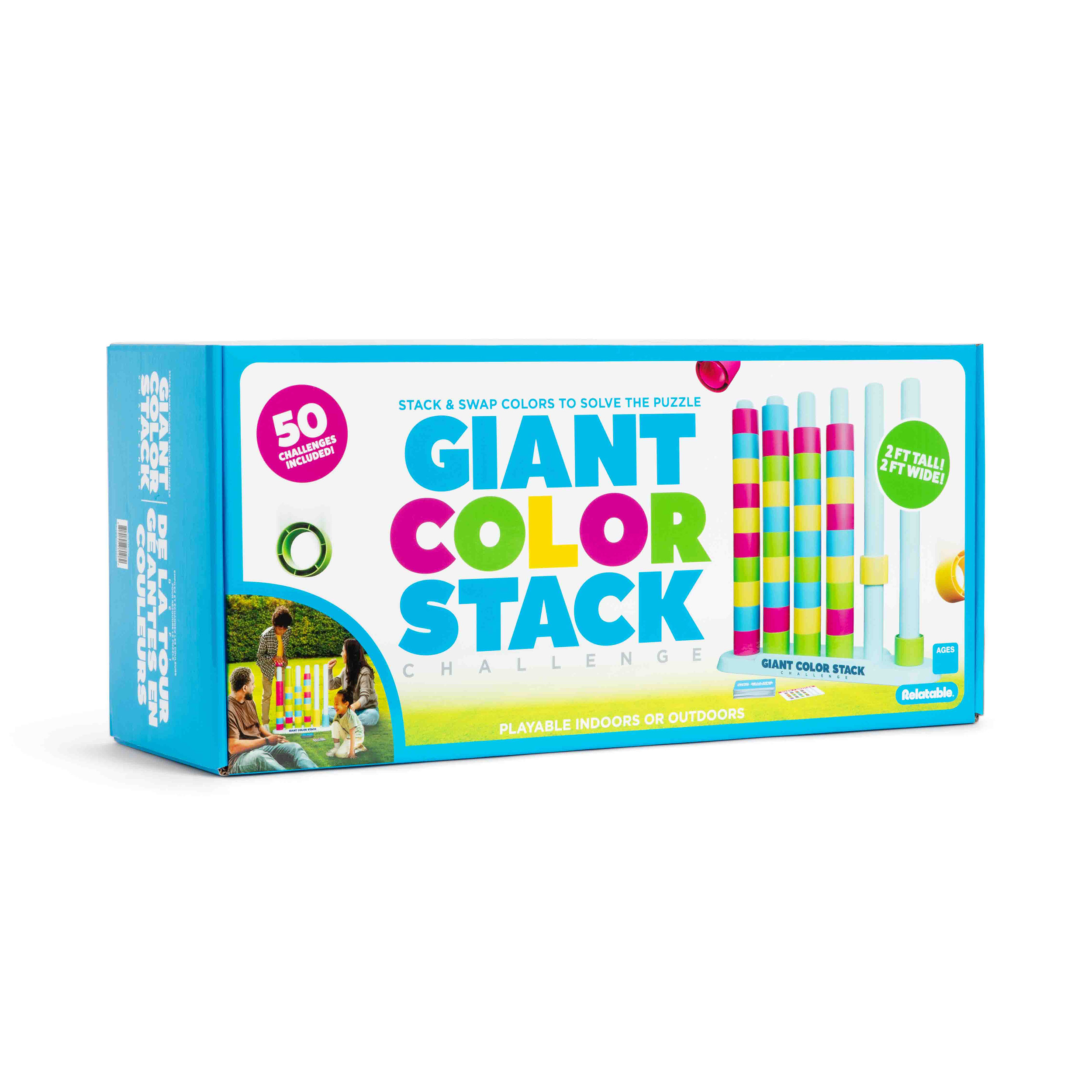 Giant Color Stack Challenge Outdoor Strategy Game photo 2