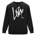thumbnail image 4 of Amzcrzy Sudadera Para Hombre, Con Estampado De Corazones, Informal, De Manga Larga Y Cuello Redondo, Con Capucha, Color Negro, Xl, 4 of 6