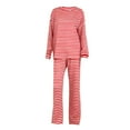 thumbnail image 6 of VISALY Valentines Day Matching Pajamas Striped Sleepwear Lounge Set Nightwear Nightwear Lounge Sets Sleep Sets Lounge Set Matching Pajama Set Night Suits Women Pajama Set Pajama Sets Red Xxl, 6 of 6