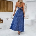 thumbnail image 4 of Youmylove Women's Floral Maxi Dress Womens Summer Sleeveless V Neck Spaghetti Strap Dress Beach Boho Vacation Casual Spring Long Dress Flowy Maxi Dresses, 4 of 5
