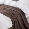 thumbnail image 4 of Navy Throw Blanket Textured Solid Soft Sofa Couch Decorative Knitted Blanket, 60" x 80" Navy, 4 of 5