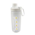 thumbnail image 1 of Inteprter Botellas de agua de plástico transparente con margaritas pequeñas de 600ml, botella de agua esmerilada creativa sin BPA con taza de té de Teteras cuatro flores Inteprter HA004021-03, 1 of 6