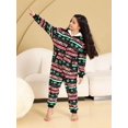 thumbnail image 4 of Pijamas de franela con capucha para niñas y niños, ropa de dormir de Navidad, suave y cálida, Onesie, Invierno, 4 of 4