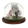 thumbnail image 2 of Rosa preservada hecha a mano en cúpula de cristal de lujo amantes pareja ornamento-B romántico B Romántica b Zulema Ornamento micro del paisaje, 2 of 8