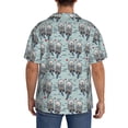 thumbnail image 3 of Fotbe Sea Otter Camisa Estampada de Manga Corta para Hombre, Casual de Verano, Estilo Playero, Sin Arrugas-X-Large, 3 of 5