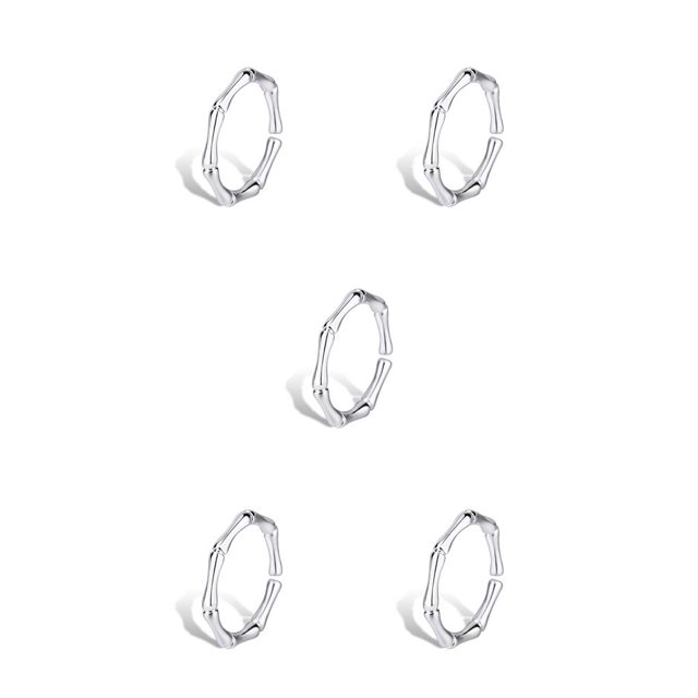 Anillo abierto de Plata sweethay para Mujeres aniversario disfraz fiesta nudillo joyería