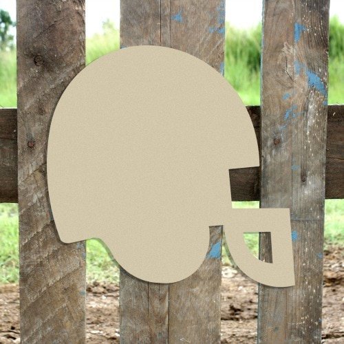 Wooden Football Helmet Shape, Unfinished Wood Craft, DIY 6'' Lot of 10