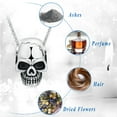 thumbnail image 3 of Retro Gothic Skull Style Cremation Urn Necklaces for Ashes Stainless Steel Men's Personalized Vintage Punk Skull Urn Necklace Pendant, 3 of 8