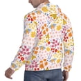 thumbnail image 6 of Uemuo Colorful Floral Pattern Men's Hoodie - Casual Pullover Hoodie with Kangaroo Pocket, Stylish Hooded Sweatshirt for Everyday Wear-Large, 6 of 7