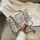 thumbnail image 3 of Bolso de hombro con cadena, bolso cruzado cuadrado de cuero Pu, bolsos de mensajero con caja de dibujos animados, 3 of 5